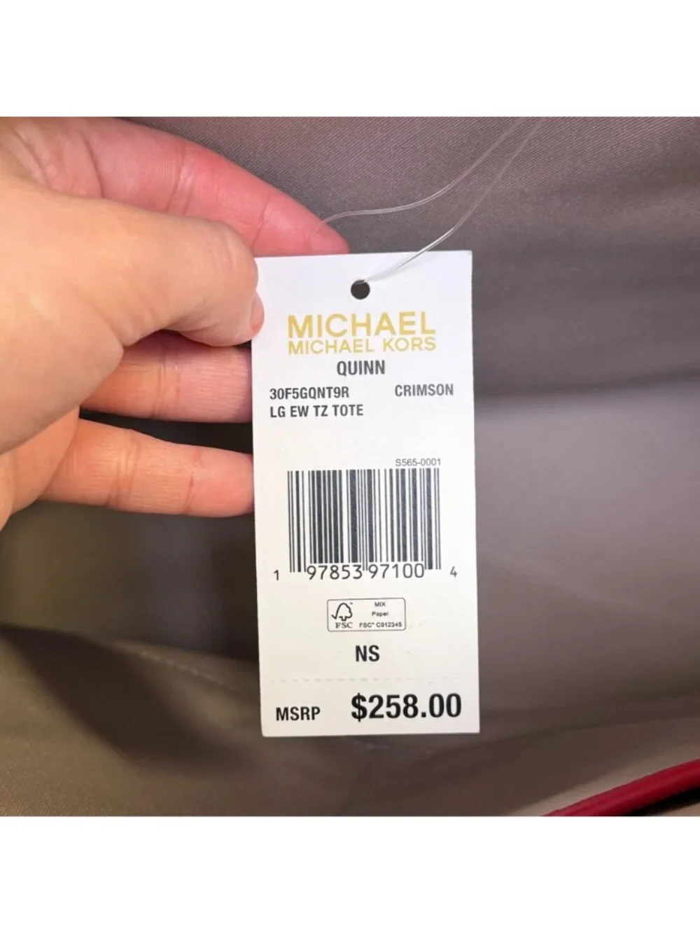 Michael Kors Large Tote Bag Red With Gold Hardware